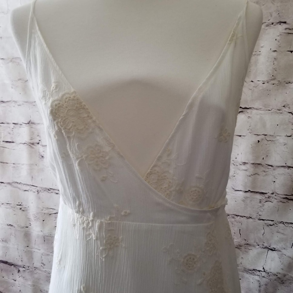 Chelsea & Violet Cream Wrap Sundress Dress - Picture 1 of 8